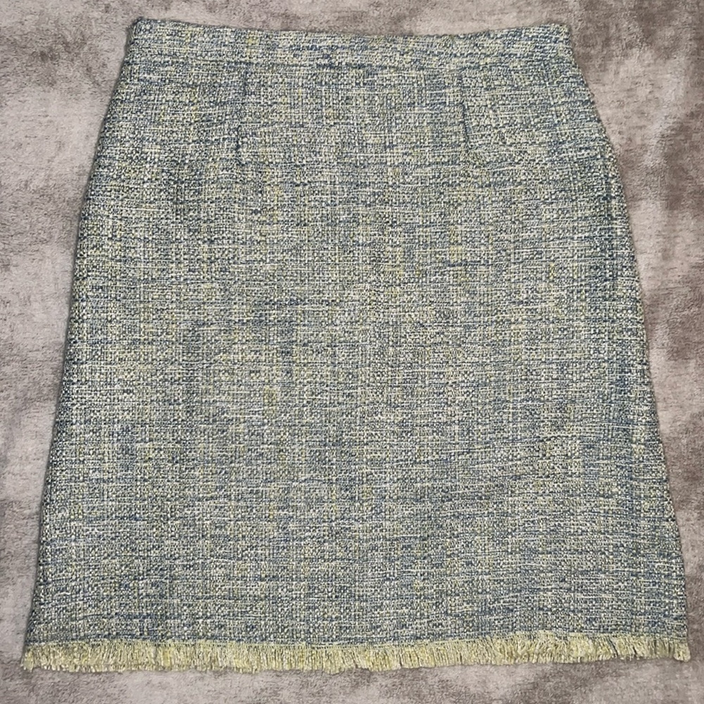 Sweet Salt Tweed Fringe Skirt